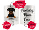 Personalized Wirehaired Dachshund Dog Mom Dad Mug, Best Dog Owner Gift