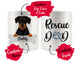 Personalized Wirehaired Dachshund Dog Rescue Mom Dad Mug, Best Dog Owner Gift