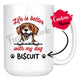 Personalized Danish Dachsbrake Dog Mom Dad Mug, Custom Dog's Name Gift