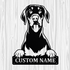 Personalized Doberman Metal Sign, Dog Owner Wall Art, Memorial Gift