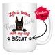 Personalized Doberman Pinscher Dog Mom Dad Mug, Custom Dog's Name Gift