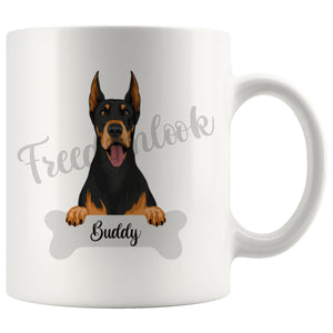 Personalized Doberman Dog Mom Dad Mug, Funny Dog Owner Gift