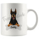 Personalized Doberman Dog Mom Dad Mug, Funny Dog Owner Gift