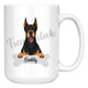 Personalized Doberman Dog Mom Dad Mug, Funny Dog Owner Gift
