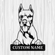 Personalized Dogo Argentino Metal Sign, Dog Owner Wall Art, Memorial Gift