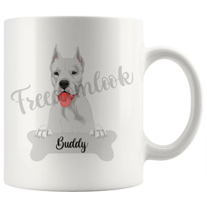 Personalized Dogo Argentino Dog Mom Dad Mug, Funny Dog Owner Gift