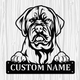 Personalized Dogue de Bordeaux Metal Sign, Dog Owner Wall Art, Memorial Gift