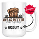 Personalized Dogue De Bordeaux Dog Mom Dad Mug, Custom Dog's Name Gift