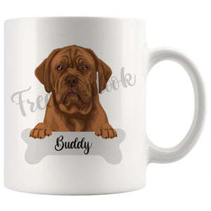 Personalized Dogue de Bordeaux Dog Mom Dad Mug, Funny Dog Owner Gift