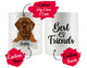 Personalized Dogue de Bordeaux Dog Rescue Mom Dad Mug, Best Dog Owner Gift