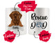 Personalized Dogue de Bordeaux Dog Rescue Mom Dad Mug, Best Dog Owner Gift