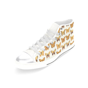 High & Low Top Canvas Women's Shoes - Monarch Butterfly Pattern - Freedom Look