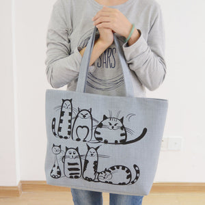Cat Lover Style Design Shopping Handbag - 2017 - Freedom Look