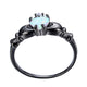 Elegant Heart Rainbow Opal Ring - Freedom Look
