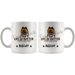 Personalized Elo Dog Mom Dad Mug, Custom Dog's Name Gift