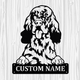 Personalized English Setter Metal Sign, Dog Owner Wall Art, Memorial Gift