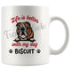 Personalized English Bulldog Dog Mom Dad Mug, Custom Dog's Name Gift