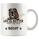 Personalized English Bulldog Dog Mom Dad Mug, Custom Dog's Name Gift