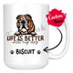Personalized English Bulldog Dog Mom Dad Mug, Custom Dog's Name Gift