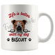 Personalized English Bulldog 2 Dog Mom Dad Mug, Custom Dog's Name Gift