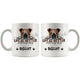 Personalized English Bulldog 2 Dog Mom Dad Mug, Custom Dog's Name Gift