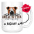 Personalized English Bulldog 2 Dog Mom Dad Mug, Custom Dog's Name Gift