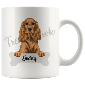 Personalized English Cocker Spaniel Dog Mom Dad Mug, Funny Dog Owner Gift