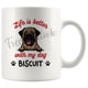 Personalized English Mastiff Dog Mom Dad Mug, Custom Dog's Name Gift