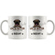 Personalized English Mastiff Dog Mom Dad Mug, Custom Dog's Name Gift
