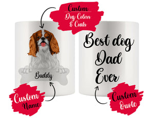 Personalized English Toy Spaniel Dog Mom Dad Mug, Best Dog Owner Gift