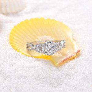 Sterling Silver Modern Ring for Women in Style - FREE SHIPPING - Freedom Look