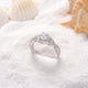 Sterling Silver Modern Ring for Women in Style - FREE SHIPPING - Freedom Look