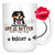 Personalized Entlebucher Mountain Dog Mom Dad Mug, Custom Dog's Name Gift