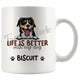 Personalized Entlebucher Mountain Dog Mom Dad Mug, Custom Dog's Name Gift