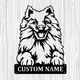 Personalized Eskimo Metal Sign, Dog Owner Wall Art, Memorial Gift