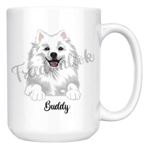 Personalized Eskimo Dog Mom Dad Mug, Funny Dog Owner Gift