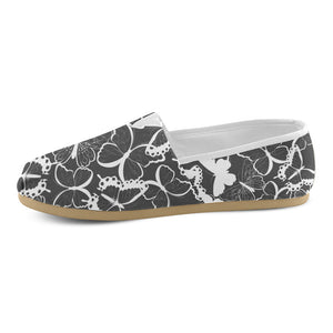 Black Butterfly Casual Canvas Women's Shoes - Freedom Look