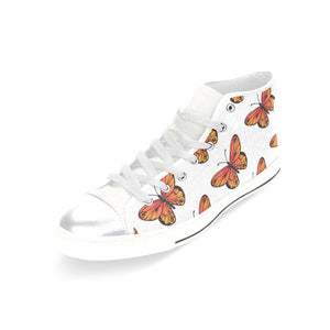 High & Low Top Canvas Women's Shoes - Monarch Butterfly - Freedom Look