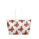 Monarch Butterflies  Leather Tote Bag - Freedom Look