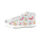 High & Low Top Canvas Women's Shoes - Lovely Butterflies - Freedom Look