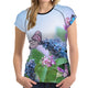 Butterfly & Flowers All-Over-Print T-Shirt - Freedom Look
