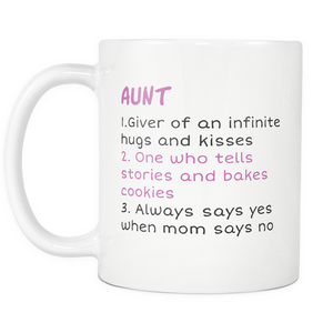 Aunt Definition Mug - Best Effin Aunt Ever Mug - Worlds Greatest Auntie - Aunt Meaning Mug - Great Gift For Your - Freedom Look