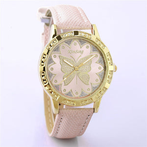 Butterfly Leather Watch - New Design for 2018 - Freedom Look