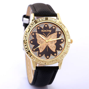 Butterfly Leather Watch - New Design for 2018 - Freedom Look