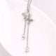 Crystal Butterfly Pendant Necklace - Freedom Look