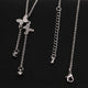Crystal Butterfly Pendant Necklace - Freedom Look