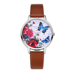Butterfly Leather Quartz Watch (HOT seller 2017) - Freedom Look