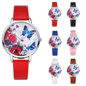 Butterfly Leather Quartz Watch (HOT seller 2017) - Freedom Look