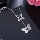 Elegant Silver Butterfly Necklace - Freedom Look