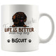 Personalized Field Spaniel Dog Mom Dad Mug, Custom Dog's Name Gift